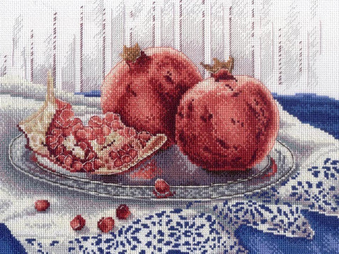Cross Stitch Kit Pomegranate Mood SNV - 529 - Hobby.lt 🇬🇧