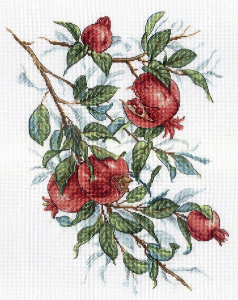 Cross Stitch Kit Pomegranate Tree SNV - 535 - Hobby.lt 🇬🇧