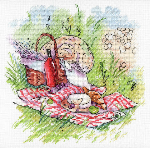 Cross Stitch Kit Provence Picnic SA - 006 - Hobby.lt 🇬🇧