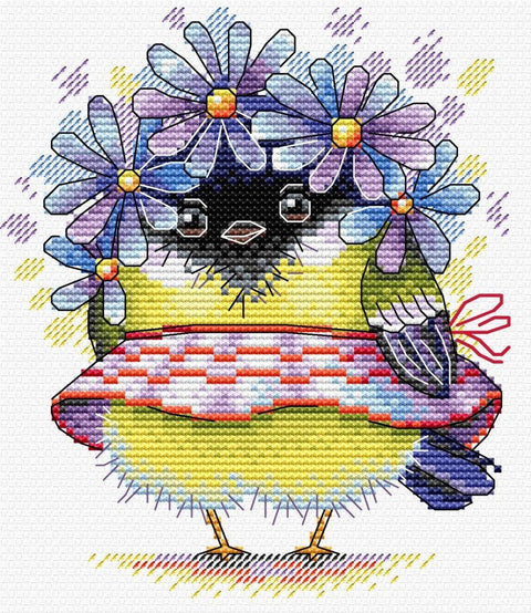 Cross Stitch Kit Romantic Bird SM - 299 - Hobby.lt 🇬🇧