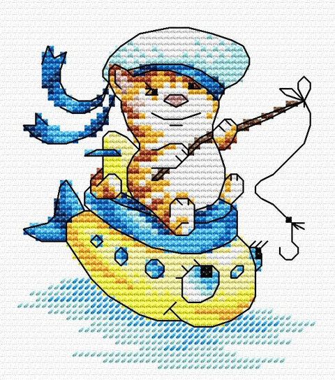 Cross Stitch Kit Sailing SM - 045 - Hobby.lt 🇬🇧