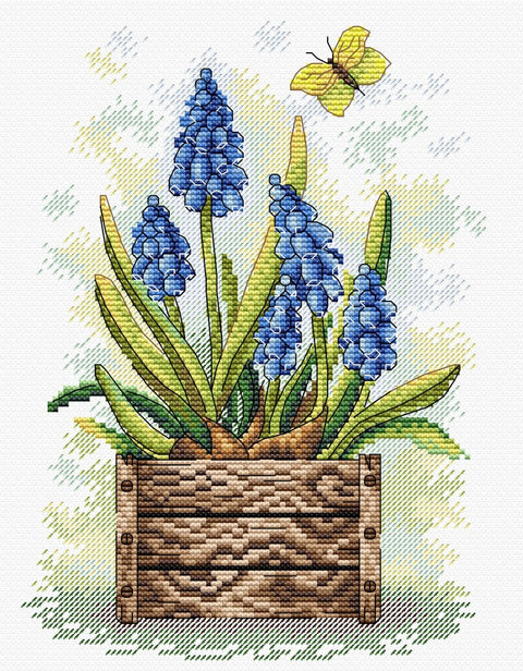 Cross Stitch Kit Sapphire Flower SM-206