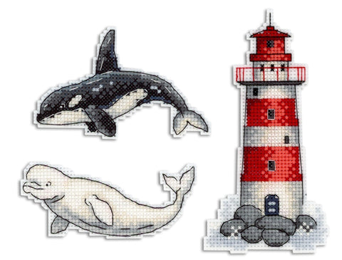 Cross Stitch Kit Sea Story – Magnets SR-333