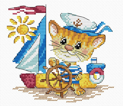 Cross Stitch Kit Sea Wolf SM-055