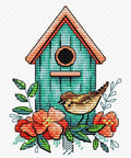 Cross Stitch Kit Sparrow Home SM - 366 - Hobby.lt 🇬🇧