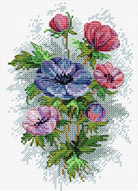 Cross Stitch Kit Spring Flowers SM-122