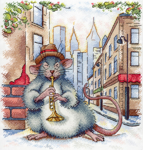 Cross Stitch Kit Street Jazz SNV-698