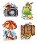 Cross Stitch Kit Sunny Vacation SR - 413 - Hobby.lt 🇬🇧