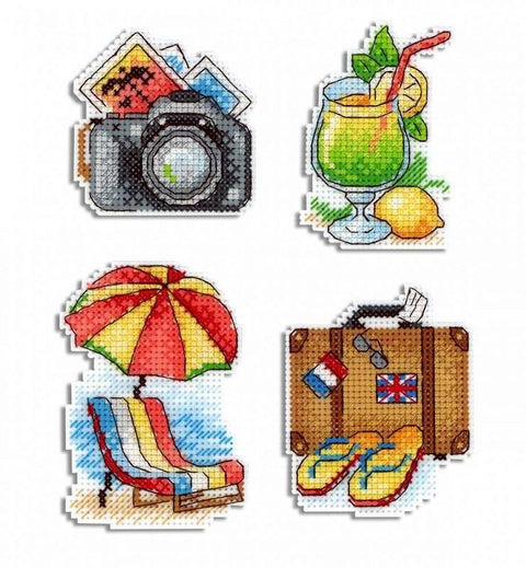 Cross Stitch Kit Sunny Vacation SR - 413 - Hobby.lt 🇬🇧