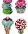 Cross Stitch Kit Sweets for Happiness - Magnets SR - 272 - Hobby.lt 🇬🇧