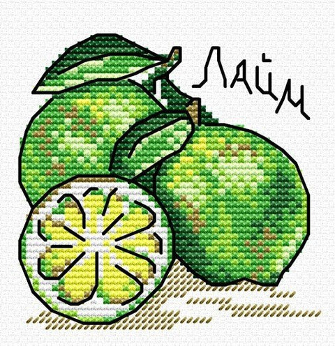 Cross Stitch Kit Taste of Lime SM - 006 - Hobby.lt 🇬🇧