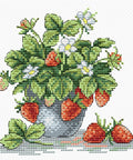 Cross Stitch Kit Tasty Strawberry SM - 066 - Hobby.lt 🇬🇧