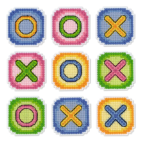 Cross Stitch Kit Tic-tac-toe. Magnets SR-277