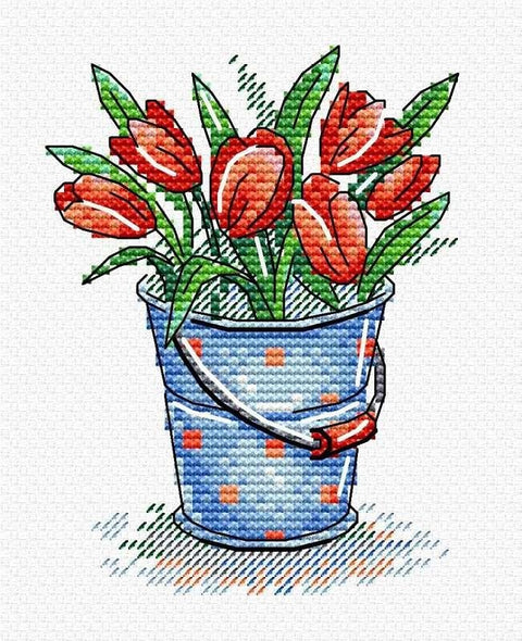 Cross Stitch Kit Tulip Freshness SM-377