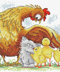 Cross Stitch Kit Under Mothers Wing SM - 201 - Hobby.lt 🇬🇧