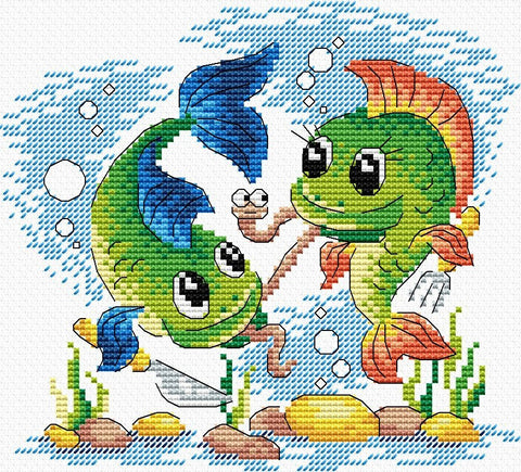 Cross Stitch Kit Underwater Brotherhood SM - 054 - Hobby.lt 🇬🇧