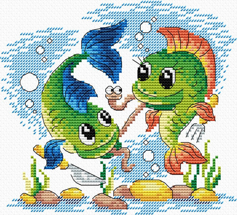 Cross Stitch Kit Underwater Brotherhood SM-054