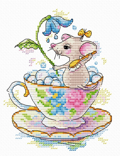 Cross Stitch Kit Warm Bath SM-188