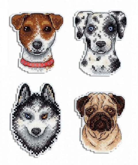 Cross Stitch Kit Who Said Woof? Magnets SR-409