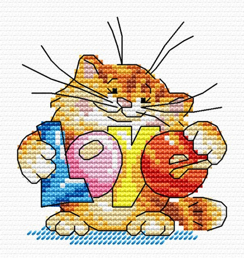 Cross Stitch Kit Will send you Love SM-037