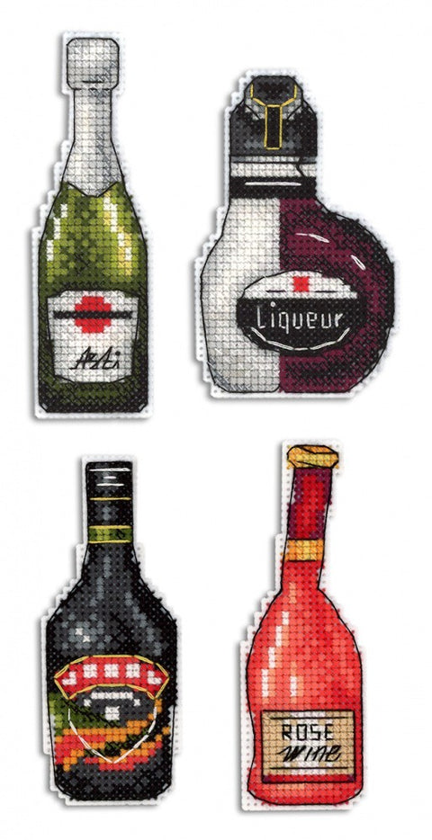 Cross Stitch Kit Wine Cellar - Magnets SR-314