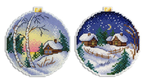 Cross Stitch Kit Winter Landscape SR - 331 - Hobby.lt 🇬🇧