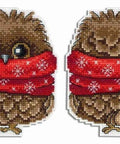 Cross Stitch Kit Winter Owlet SR - 343 - Hobby.lt 🇬🇧