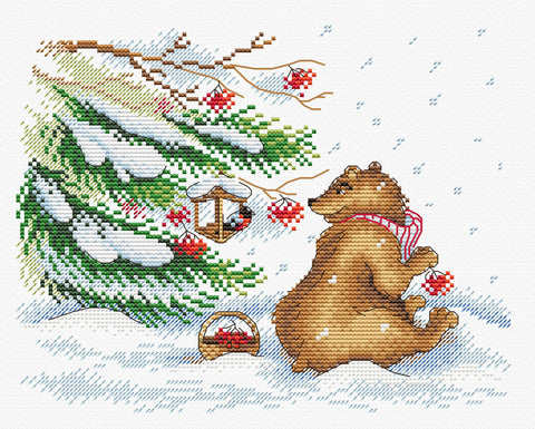 Cross Stitch Kit Winter Treats SM-327