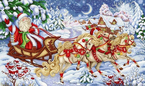 Cross Stitch Kit Winter Troika SNV - 669 - Hobby.lt 🇬🇧