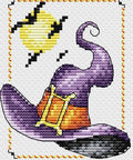 Cross Stitch Kit Witch Hat SM - 294 - Hobby.lt 🇬🇧