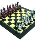 CRUSADERS Chess Set with Ebony Style Chess Board - Hobby.lt 🇬🇧