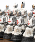 CRUSADERS Chess Set with Ebony Style Chess Board - Hobby.lt 🇬🇧