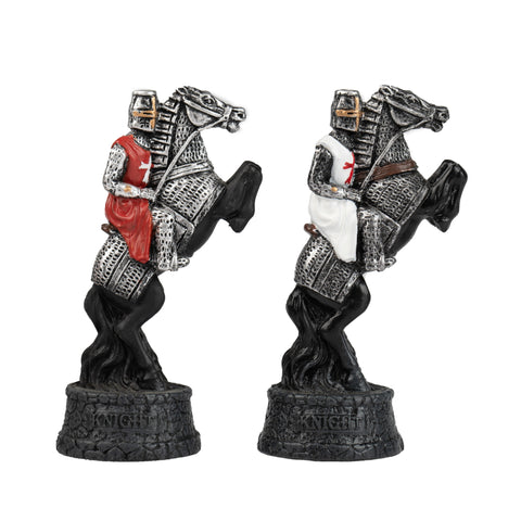 CRUSADERS Chess Set with Ebony Style Chess Board