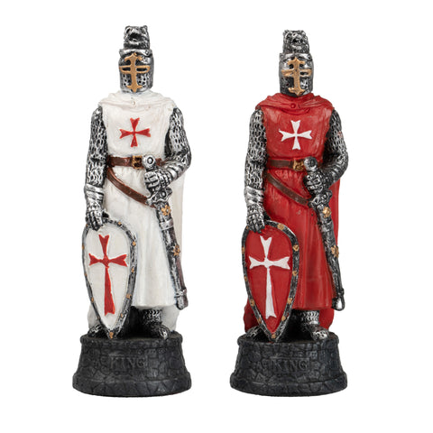 CRUSADERS Chess Set with Ebony Style Chess Board