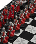 CRUSADERS: Handpainted Chess Set with Unique Chessboard - Hobby.lt 🇬🇧