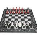 CRUSADERS: Handpainted Chess Set with Unique Chessboard - Hobby.lt 🇬🇧