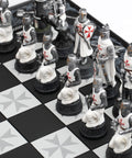 CRUSADERS: Handpainted Chess Set with Unique Chessboard - Hobby.lt 🇬🇧