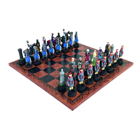 CRUSADERS ART Chess Set Leatherette