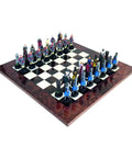CRUSADERS ART Chess Set Walnut Root