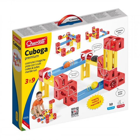 Cuboga: cubes & tubes marble run II