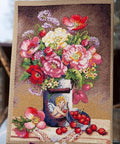 Cupid's Flowers SK91 cross stitch kit by Merejka - Hobby.lt 🇬🇧