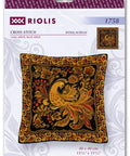 Cushion/Panel Khokhloma Painting cross stitch kit by RIOLIS Ref. no.: 1758 - Hobby.lt 🇬🇧