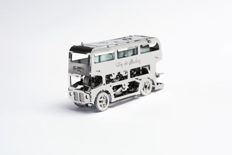 Cute Double-Decker Model Building Kit Time For Machine