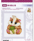 Cute Hamster. Cross Stitch kit by RIOLIS Ref. no.: 2185 - Hobby.lt 🇬🇧