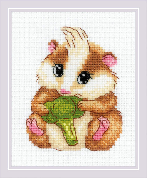 Cute Hamster. Cross Stitch kit by RIOLIS Ref. no.: 2185