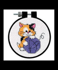 Cute Kitty (7 cm) - Cross Stitch Kit by DIMENSIONS - Hobby.lt 🇬🇧