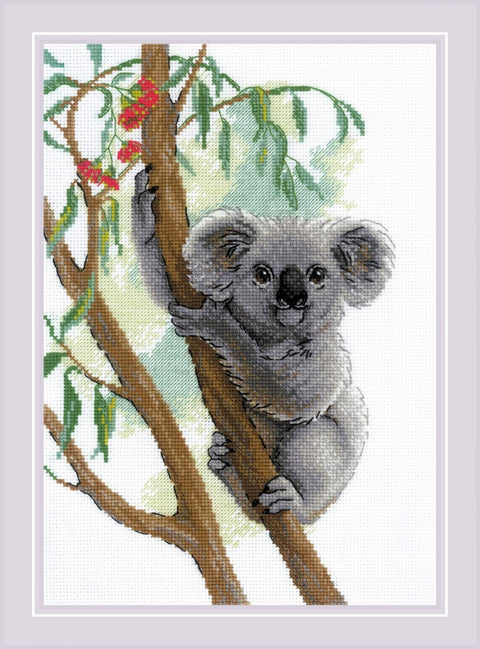 Cute Koala. Cross Stitch kit by RIOLIS Ref. no.: 2082 - Hobby.lt 🇬🇧