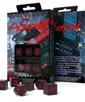 Cyberpunk RED Essential Dice Set black and red - Hobby.lt 🇬🇧