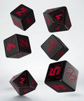 Cyberpunk RED Essential Dice Set black and red - Hobby.lt 🇬🇧