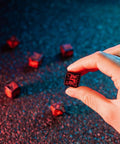 Cyberpunk RED Essential Dice Set black and red - Hobby.lt 🇬🇧